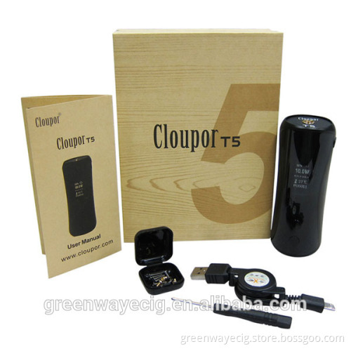 2015 Hot selling Wholesale Original 50 watt mod cloupor t5 vs cloupor cloutank m3